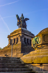 Monument of Kaiser Wilhelm I (Emperor William) for the unification of Germany, Deutsches Eck...