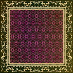 Obraz premium Fashion design Print with geometric pattern. Vector illustration. For modern interior design, fashion textile print, wallpaper.