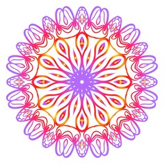 Fototapeta na wymiar Modern Decorative Cicle Shapes. Floral mandala. vector illustration