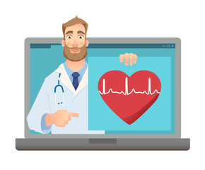 Online medicine concept