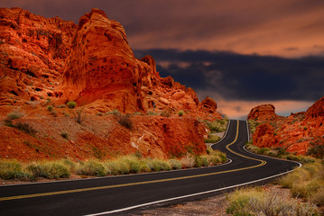 Red hills in Valley Of Fire, Nevada