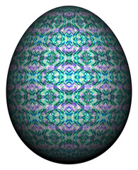 3D Bild - Ostern - Ei bemalt transparenter Background
