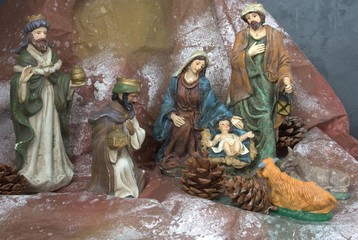 crèche de noël, naissance de jésus