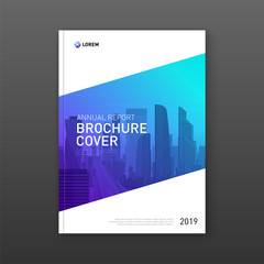 Annual report brochure cover design layout