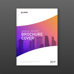 Annual report brochure cover design layout