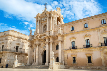 Fototapeta na wymiar Cathedral of Syracuse. Sicily, Italy