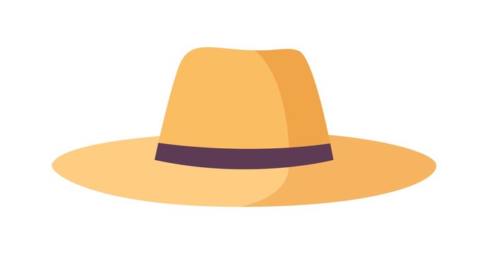Gardener, farmer or agricultural worker straw hats isolated on white background