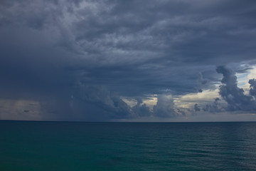 storm clouds at sea