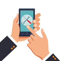 smartphone assistance icon