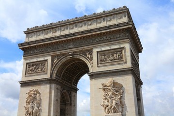 Fototapeta na wymiar Paris Triumphal Arch