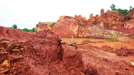 Canyon red rock mountain sandstone like fiction 