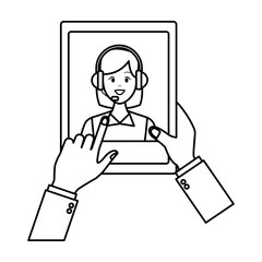 tablet assistance icon