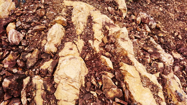 Shale rock sandstone red surface like mars