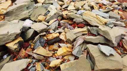 Shale rock sandstone red surface like mars