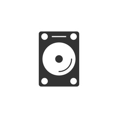 Hard drive icon flat