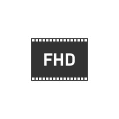 Obraz premium Full hd icon flat