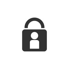 Authenticate icon flat