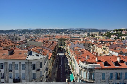 France. Nice. MAMAC. Modern Art Museum. View from the roof