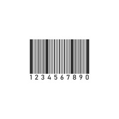 Barcode icon flat
