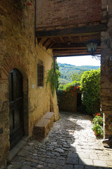 narrow street in old town