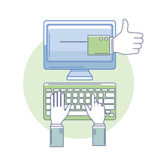 computer assistance icon