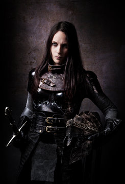 Portrait of a medieval warrior