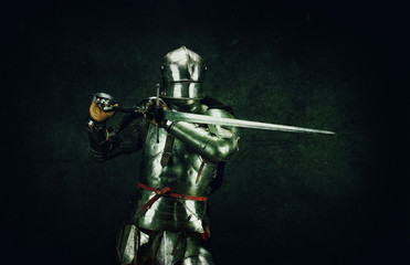 Portrait of a knight in armor