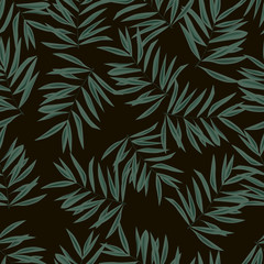 leaves texture pattern.Watercolor floral background.Seamless pattern can be used for wallpaper,pattern fills,web page background,surface textures