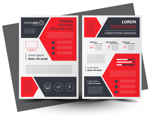 Flyer brochure design, business flyer size A4 template, creative leaflet, trend cover