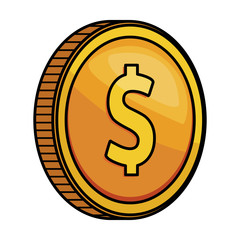 Obraz premium coins finance icon