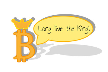 bitcoin with kingdom crown