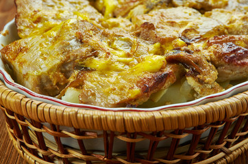 Pork Chops  Scalloped Potatoes Casserole