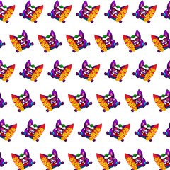 Purple gremlin - sticker pattern 03