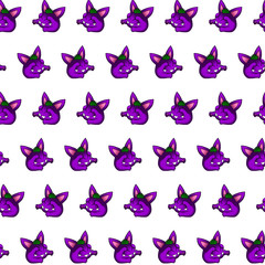 Purple gremlin - sticker pattern 07