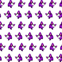 Purple gremlin - sticker pattern 06