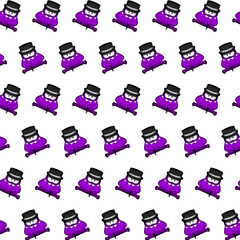Purple gremlin - sticker pattern 11