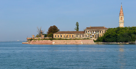 Povegliya island in Venice Italy