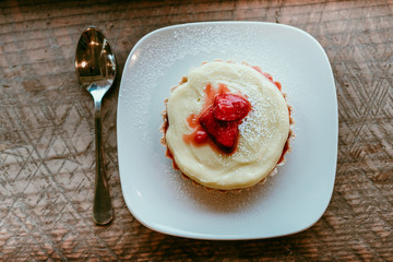 strawberry cream tart