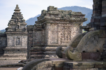 Candi Arjuna hindu temple, in Arjuna complex, Dieng Plateau, Central Java, Indonesia.