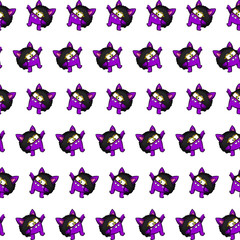 Purple gremlin - sticker pattern 35