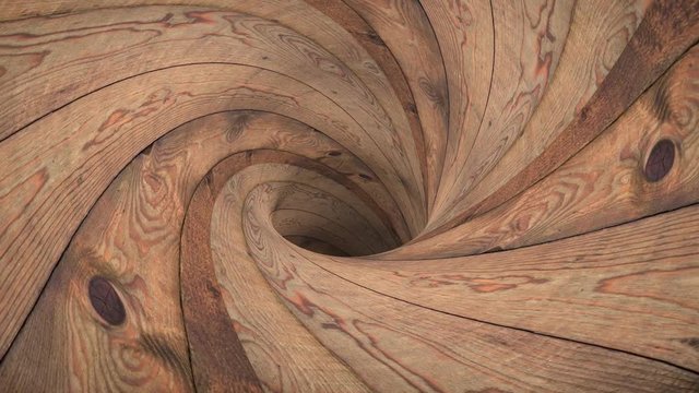 wooden wormhole funnel tunnel flight seamless loop animation background new quality vintage style cool nice beautiful 4k stock video footage