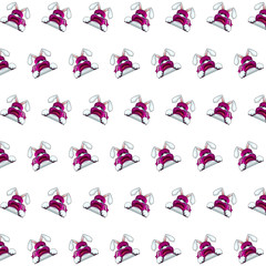 Ninja rabbit - sticker pattern 08