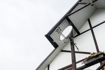 The top of the house or apartment building.