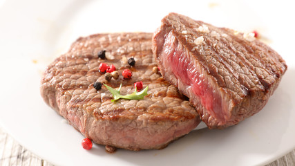 grilled beef steak