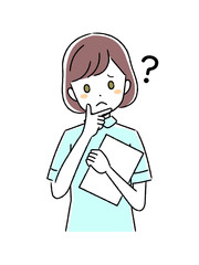 白衣の女性	