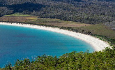 Beach and crystel clear water of Tasmania 