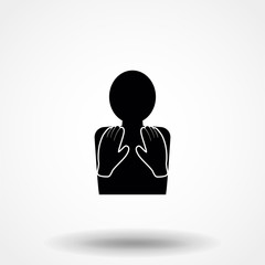 Massage icon of vector illustration for web and mobile design