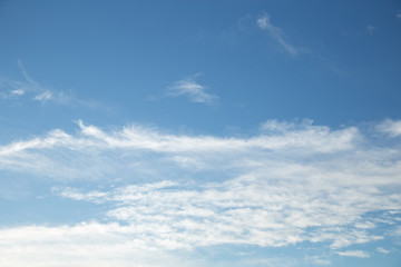 Naklejka na ściany i meble Beautiful blue sky with cloudscape