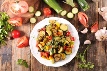 vegetable, cooking ratatouille