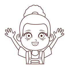 cute girl body cartoon